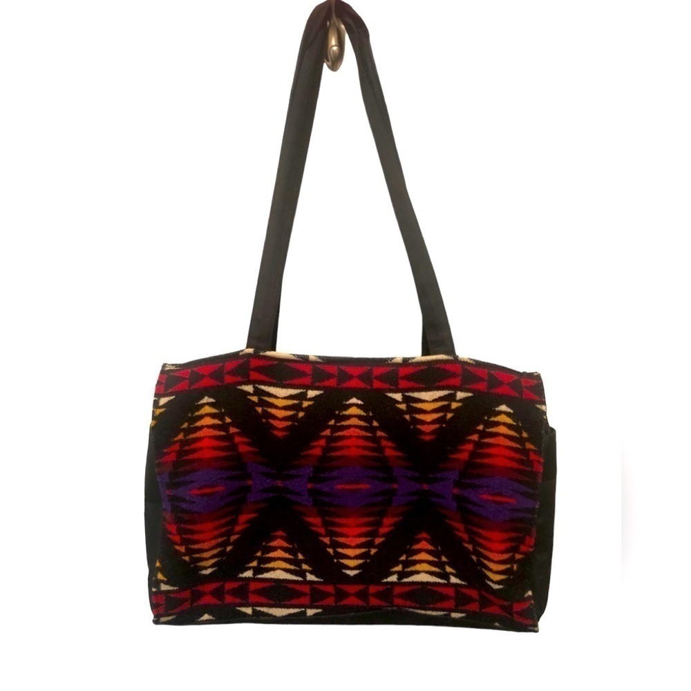 Pendleton Southwest Large Messenger Bag Wool  Pockets Organize Aztec Navajo